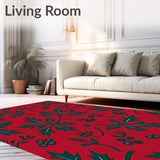 Elegant Yuletide Botanical Damask(Red)