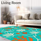 Ocean Wave Spiral Design with Coral Reef(Blue)