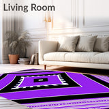 Abstract Chevron Arrangement with Contrast(Purple)