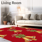 Festive Jingle Bells Half Moon Doorway Welcome(Red)