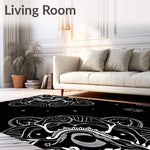 Midnight Constellation Design with Celestial Motifs (Black) - ODIKA