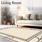 Lattice with Subtle Art Motifs (Beige) - ODIKA