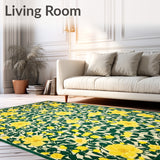 Wildflower Print Area for Bathroom(Yellow)