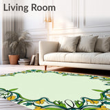 Nature Inspired Blooming Fauna Artistic Decorative (Green)