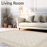 Mystical Lattice Tapestry Abstract Neutral Decorative(Beige)