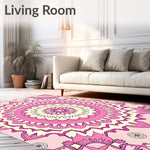 Boho Symmetrical Ornate Decorative Interlocking Stylish (Pink) - ODIKA