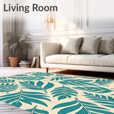 Tropical Leaf Mosaic Radiant Foliage Arrangement(Teal)