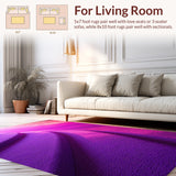 Ultra Soft Area Rug, Non Slip, Stain Resistant, Washable Area Rugs for Living Room, Bedroom, Plush Shaggy Kids(Purple)