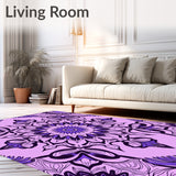 Elegant Blooming Swirl Decorative Zen (Purple)