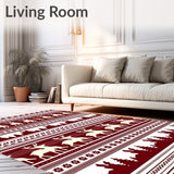 Reindeer Xmas Area with Nordic Forest(Brown)