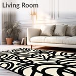 Abstract Brushstroke Art with Contemporary Flair (Black) - ODIKA