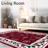 Seasonal Jubilation Stain Resistant Hallway(Maroon)