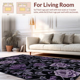 Gothic Floral Accent Dark Romantic Design(Purple)