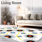 Meteor Shower Trail Design with Comet Tail Streaks (White)