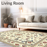 Beige Geometric Area Modern Boho Design(Beige)