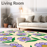 Enchanted Petal Interlocking Bloom Design(Beige)