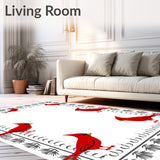 Cardinal Tapestry Machine Yuletide Floor Accent(Red)