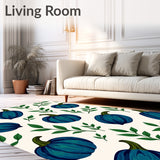 Harvest Gourds with Botanical Eucalyptus Sprigs(Blue)