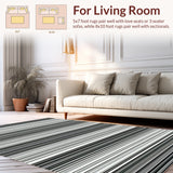 Modern Rustic Striped Visual Appeal(Black)