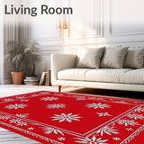 Jolly Holiday Celebration Magical Enchanted Wonderland Tapestry(Red)