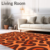 Sunset Savannah Inspired with Spotted Abstract Animal Design(Orange)