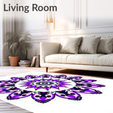Kaleidoscope with Symmetrical Radiating Petals(Purple)