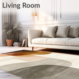 Driftwood Neutral Beige & Brown Modern Abstract Design(Beige)