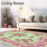 Damask Faded Botanical Luxury Accent (Pink)