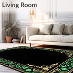 Enchanted Forest With Elegant Botanical Motifs (Black) - ODIKA