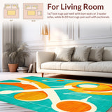 Atomic Starburst Midcentury Space Age Geometric(Turquoise)