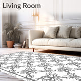 Heritage Scroll Interlocking Lattice Refined Trellis Beauty(Gray)