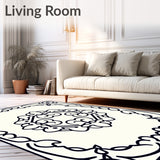 Exquisite Scrollwork Lattice Transitional(Black)