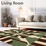 Abstract Bauhaus Grid Arrangement(Brown)