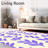 Botanical Leaf Nature Inspired Artistic Motif(Violet)