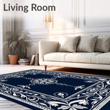 Elegant Botanical Tapestry Entrance(Blue)