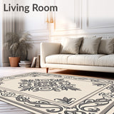 Exquisite Floral Damask Paisley Ornamental (Beige)