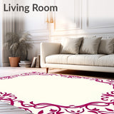 Scrollwork Botanical Ornate Symmetrical (Pink)