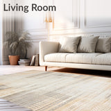 Elegant Distressed Geometric for Indoor and Spaces(Beige)