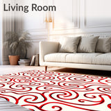 Elegant Swirl Celebration Tapestry(Red)