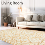Contemporary Boho Diamond Pattern with Artistic Tan Lines and Modern Accents(Beige)