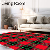 Rustic Cabin Heritage Checkered Design(Red)
