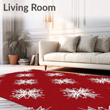 Festive Snowflake Winter Holiday Accent Celebration Frosty Charm(Red)