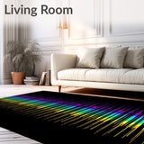 Pathway with Prismatic Light Bands (Yellow)