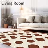 Abstract Spotted with Mocha and Light Sand Variations(Beige)