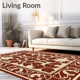 Harvest Petal Mosaic with Rustic Leaf Accents(Brown)