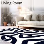 Abstract Wave with Interlocking Angular Shapes (White) - ODIKA