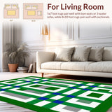 Trendy Minimalist Green Checker Theme(Green)