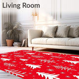 Whimsical Holiday Tree with Scattered Starburst Details(Red)