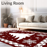 Whimsical North Pole Fantasy Yuletide Decorative Embellishment(Red)