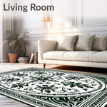 Timeless Damask Elegant Heritage Stain Proof (Black) - ODIKA